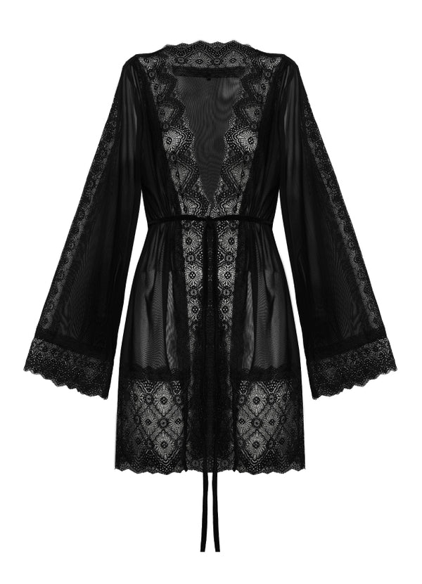 Kimono Malla y Encaje - Delia