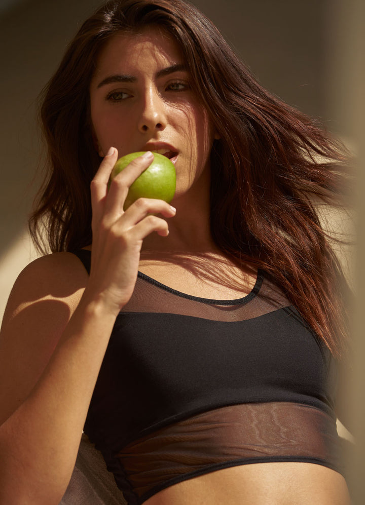 Top escote en malla – Mia