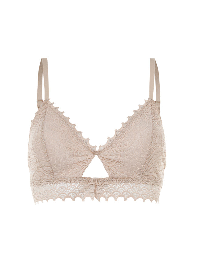 Top Encaje Abertura - Sand Nude